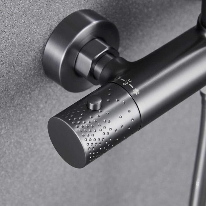 Gun Gary 3 Way Thermostati Exposed Shower Set - Image 9