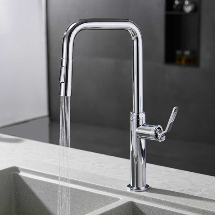 Chorm Industrial Style Pull Down Kitchen Faucet - Image 3