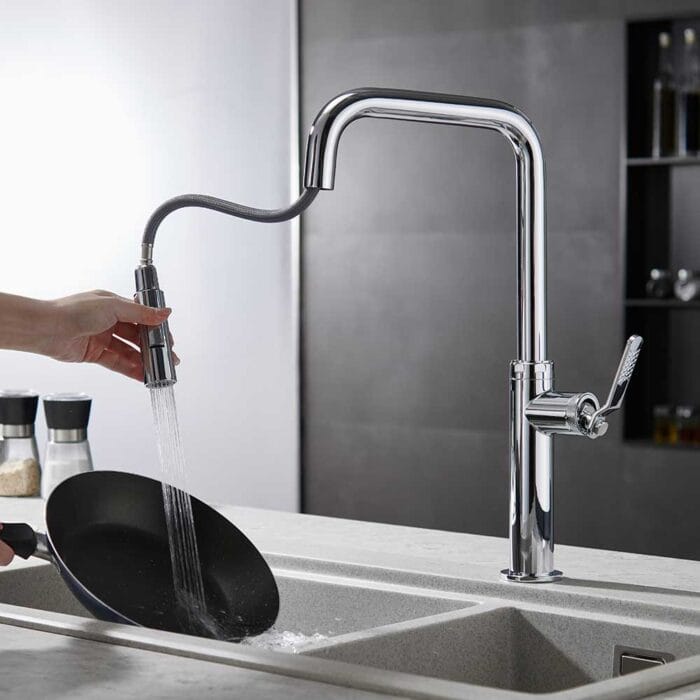 Chorm Industrial Style Pull Down Kitchen Faucet - Image 4
