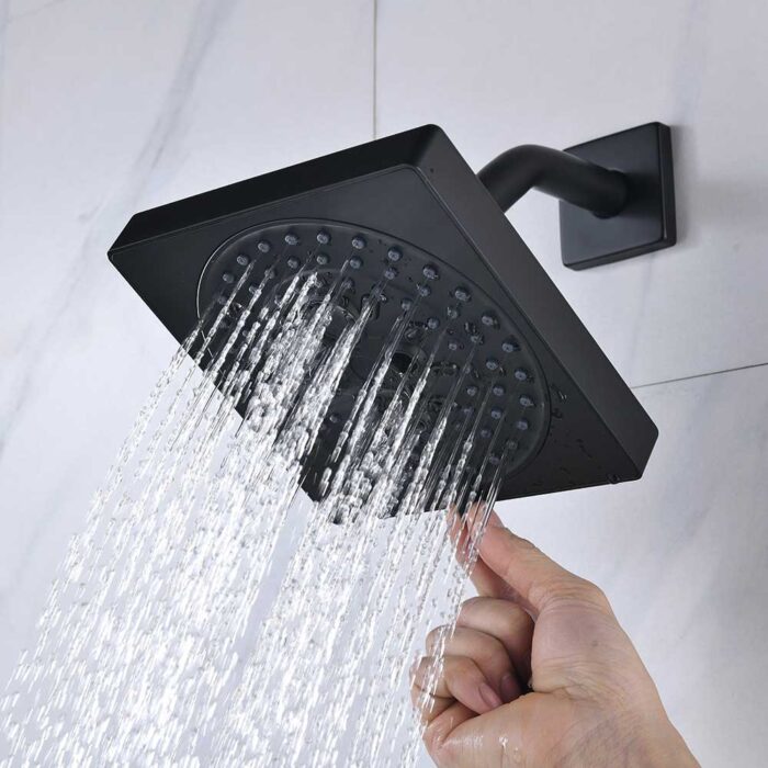 Black ABS Plastic Shower Head - Image 6