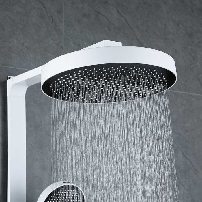 White Thermostati Exposed Shower Set - Image 2