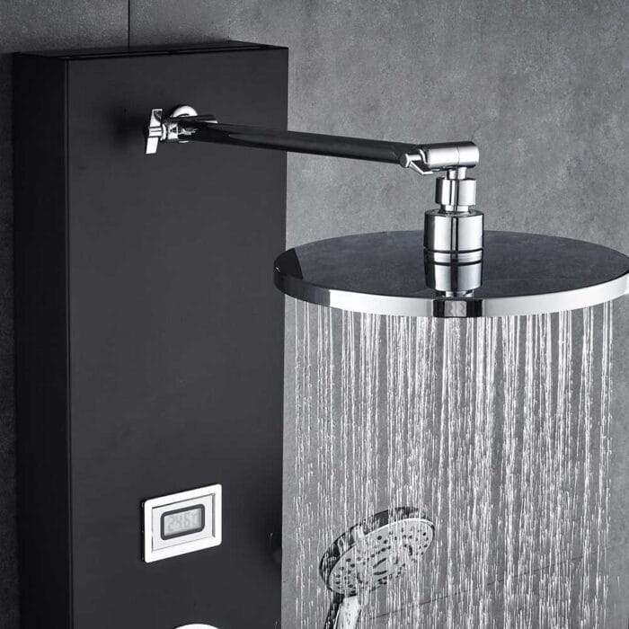 Black 304 Satinless Steeel Bathroom Shower Panel - Image 2
