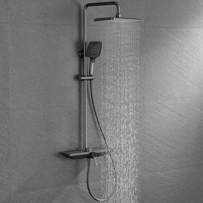 Gun Gary Brass 3 Way Exposed Shower Set - Image 2