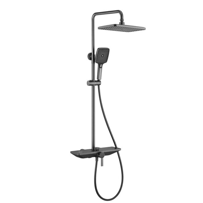 Gun Gary Brass 3 Way Exposed Shower Set