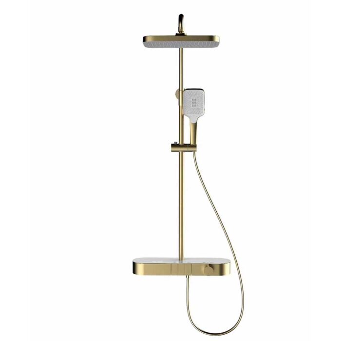 Gold Thermostati Exposed Shower Set - Image 5