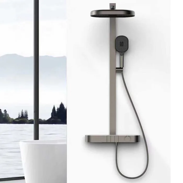 Gold Thermostati Exposed Shower Set - Image 4