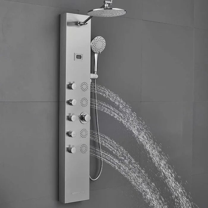 Satin Wall mounted SUS304 Bathroom Shower Panel - Image 3
