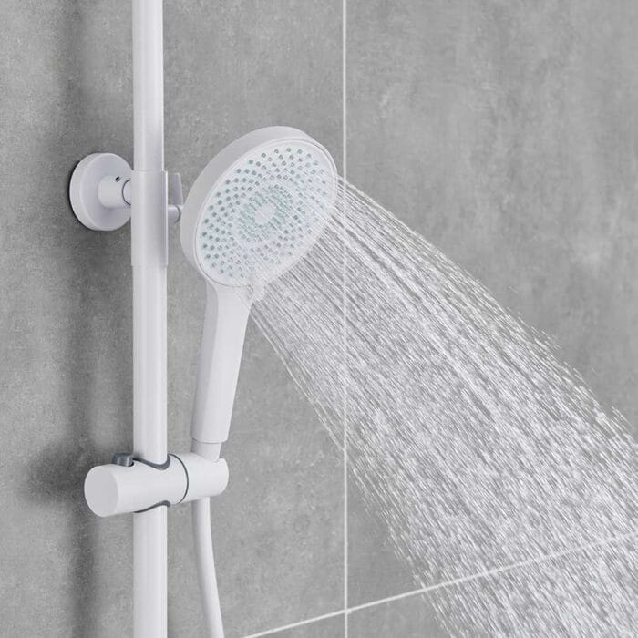 White Brass Exposed Shower Set - Image 5