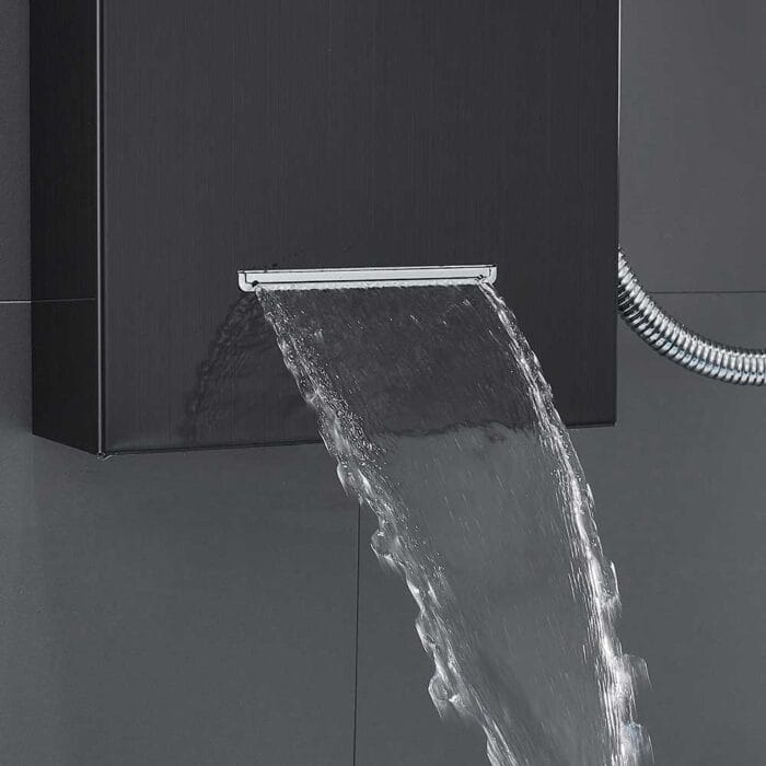 LED Black SUS04 Bathroom Shower Panel - Image 10