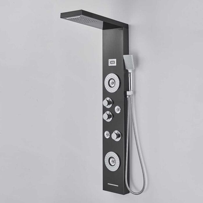LED Black SUS04 Bathroom Shower Panel