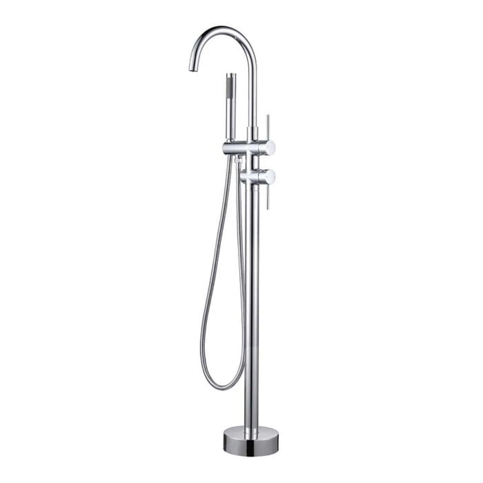 Hot And Cold Floor Standing Bathtub Faucets