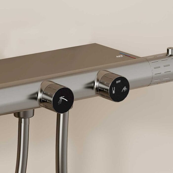 Gun Gary Thermostati Exposed  Shower Set With Spray - Image 6