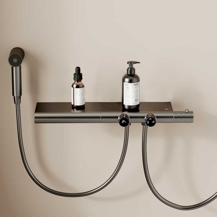 Gun Gary Thermostati Exposed  Shower Set With Spray - Image 7