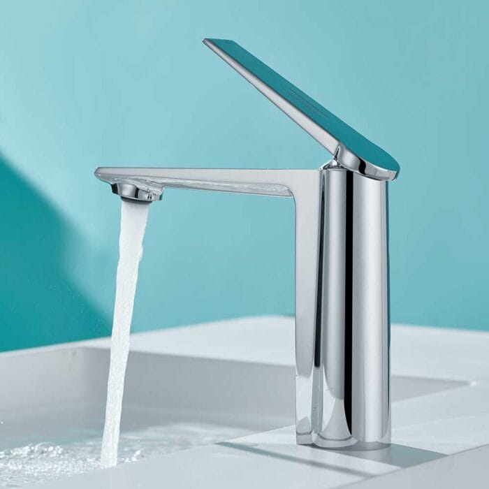 Singel Handle Chome Bathroom Faucet - Image 2
