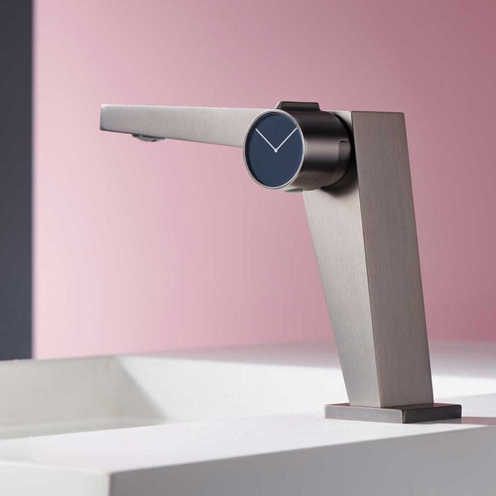 Gun Gray Clock Style Bathroom Basin Faucet - Image 10