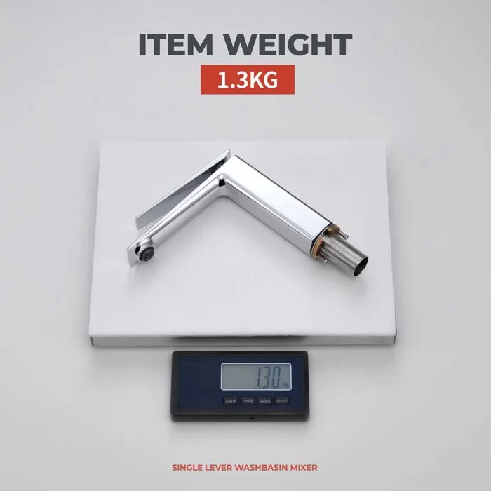 Singel Handle Chome Basin Water Faucet - Image 7