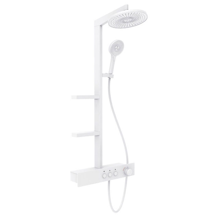 Matte Black Brass Exposed Shower Set - Image 7