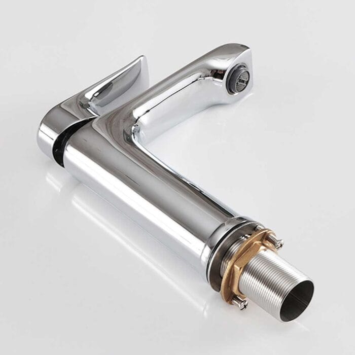 Singel Handle Chome Bathroom Sink Faucet - Image 2