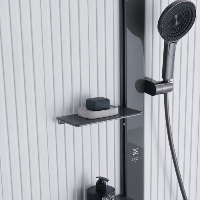 Modern Gunmetal Brass Exposed Shower Set - Image 5