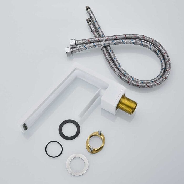 White Linear Basin Water Faucet - Image 6