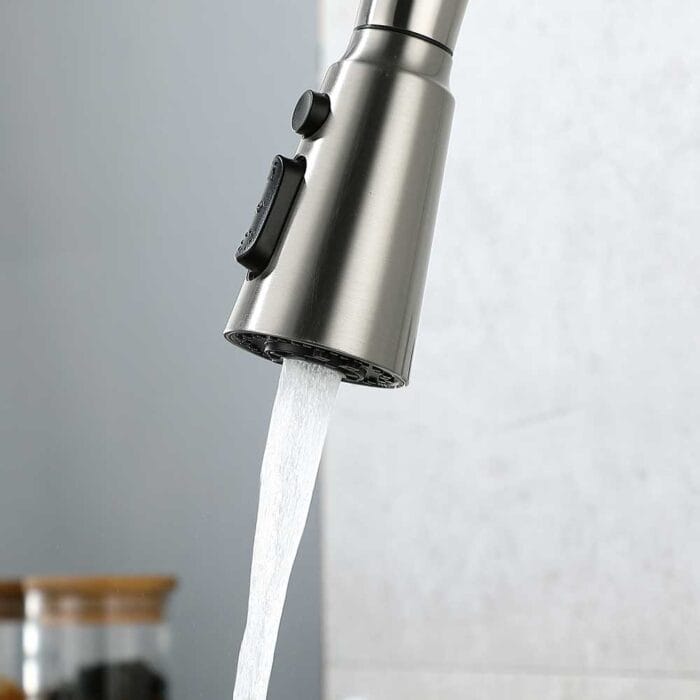 Brushed Nickel Pull Down Kitchen Sink Faucet - Image 4