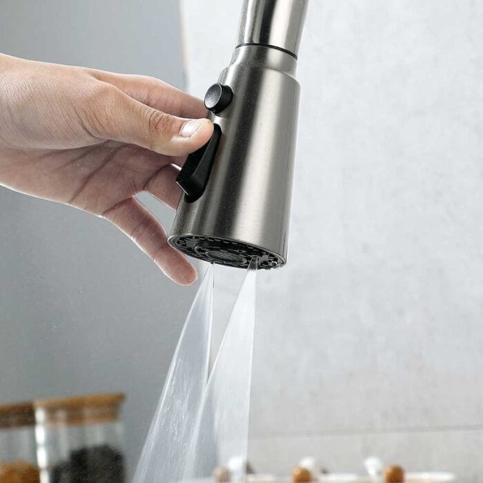 Brushed Nickel Pull Down Kitchen Sink Faucet - Image 5