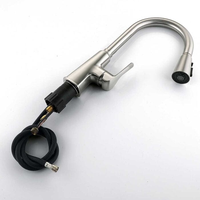 Brushed Nickel Pull Down Kitchen Sink Faucet - Image 7