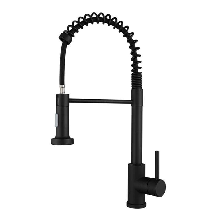 Brushed Nickel Single Handle Spring Kitchen Faucet - Image 3