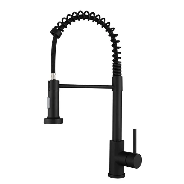 Brushed Nickel Single Handle Spring Kitchen Faucet - Image 3