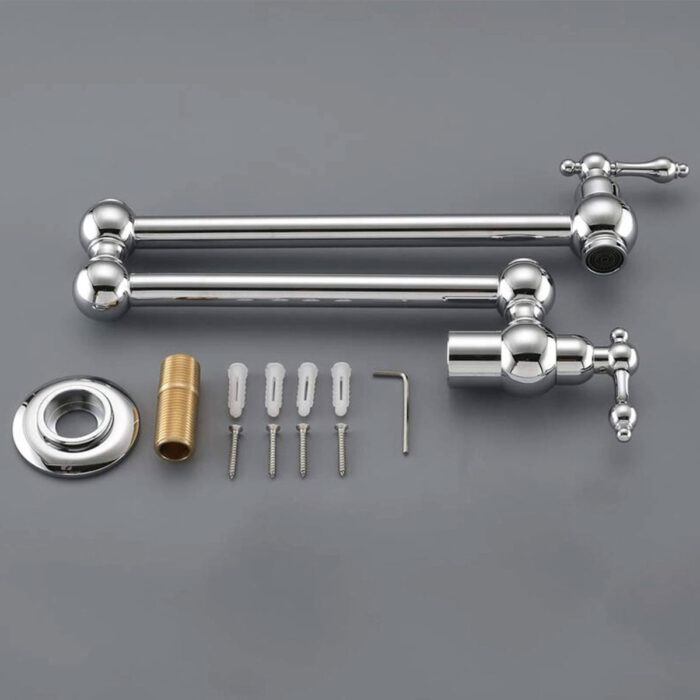Chrome Single Handle Kitchen Pot Filler Faucet - Image 5