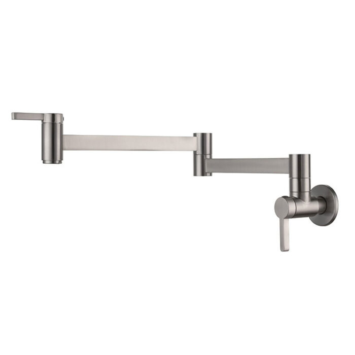 Brushed Single Handle Pot Filler Faucet