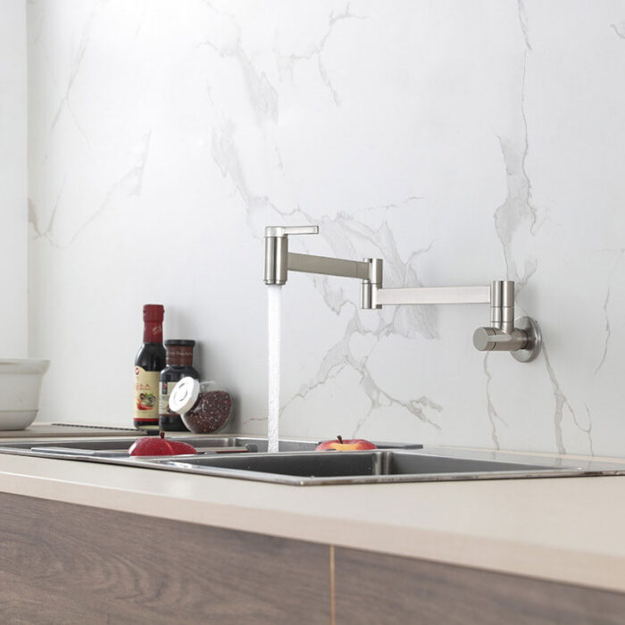 Chrome Modern Kitchen Pot Filler Faucet - Image 3