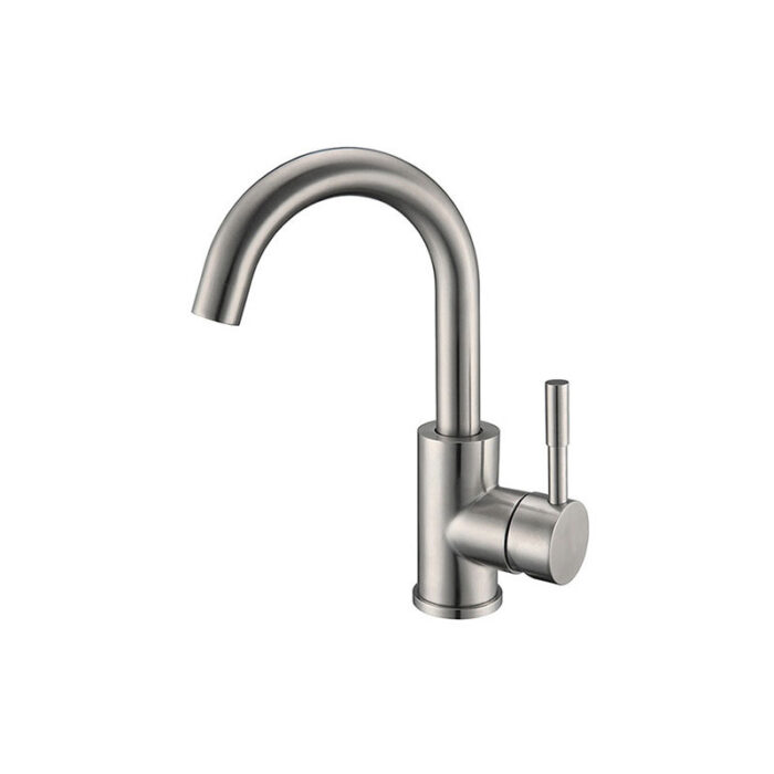 Matte Black Single Handle Stainless Steel Bar Faucet - Image 3