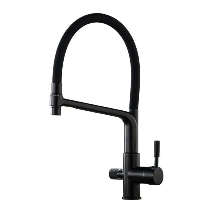 Matte Black Water Filter Kitchen Faucet
