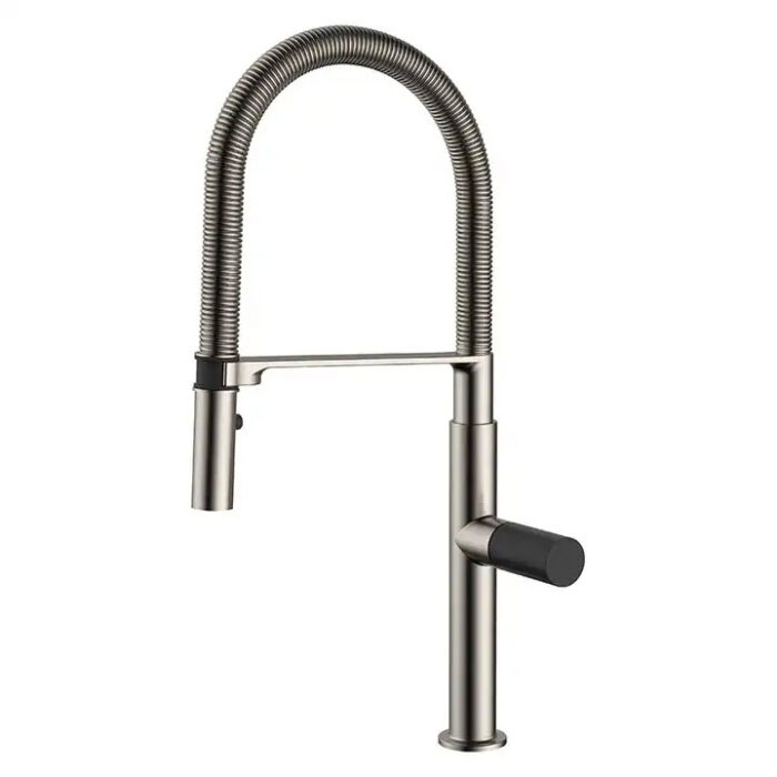 Brushed Gold Pull Down Kitchen Faucet - Image 2
