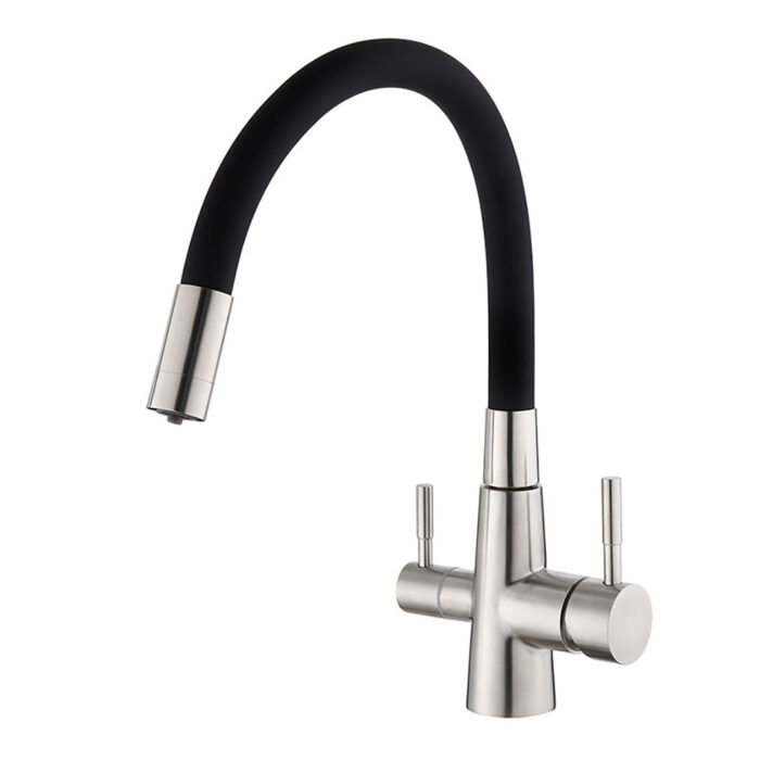 Brushed Nickel Water Filter Kitchen Faucet