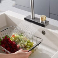 Gunmetal Waterfall Kitchen Faucet For Kitchen Sink - Image 5