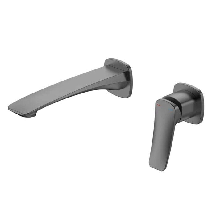 Ares Brass Wall Mounted Bathroom Sink Faucet - Image 2