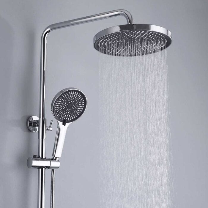 Vera Chrome Thermostati Exposed Shower Set - Image 4