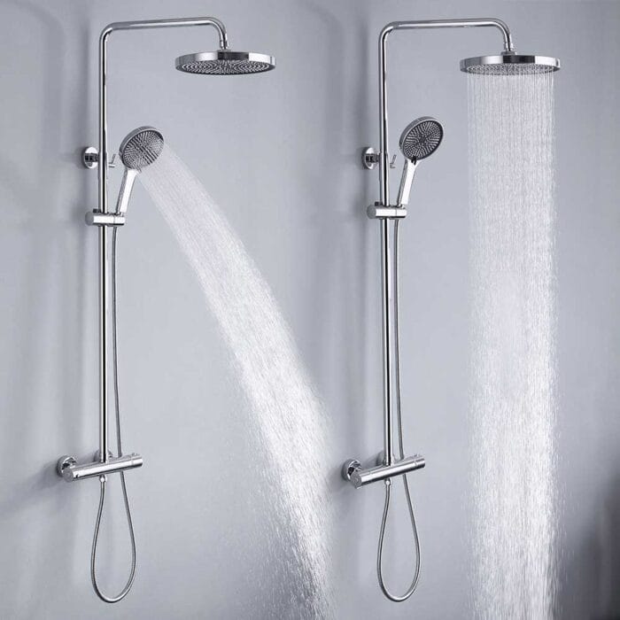 Vera Chrome Thermostati Exposed Shower Set - Image 3