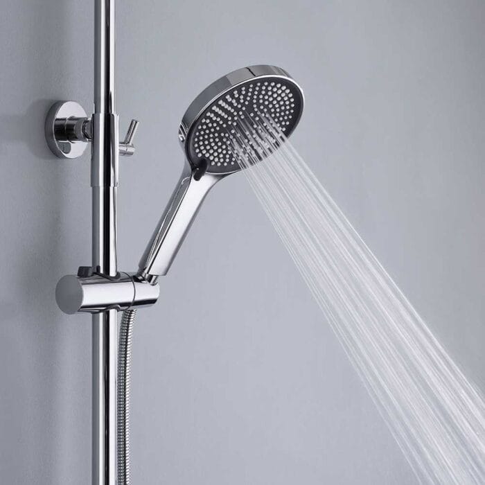 Vera Chrome Thermostati Exposed Shower Set - Image 6
