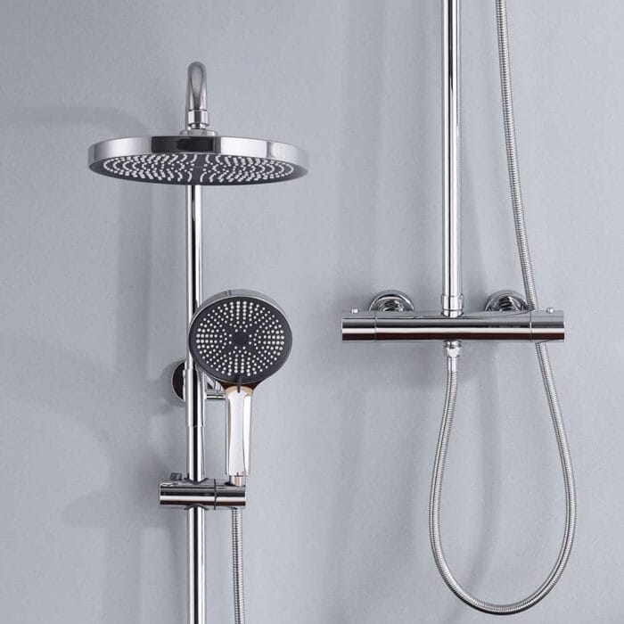 Vera Chrome Thermostati Exposed Shower Set - Image 2