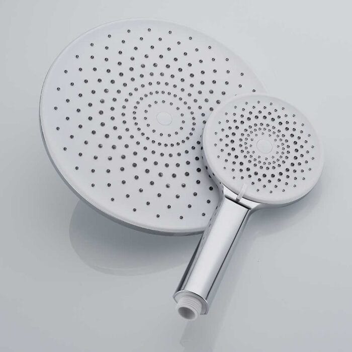 Leo Chrome Brass Exposed Shower Set - Image 10