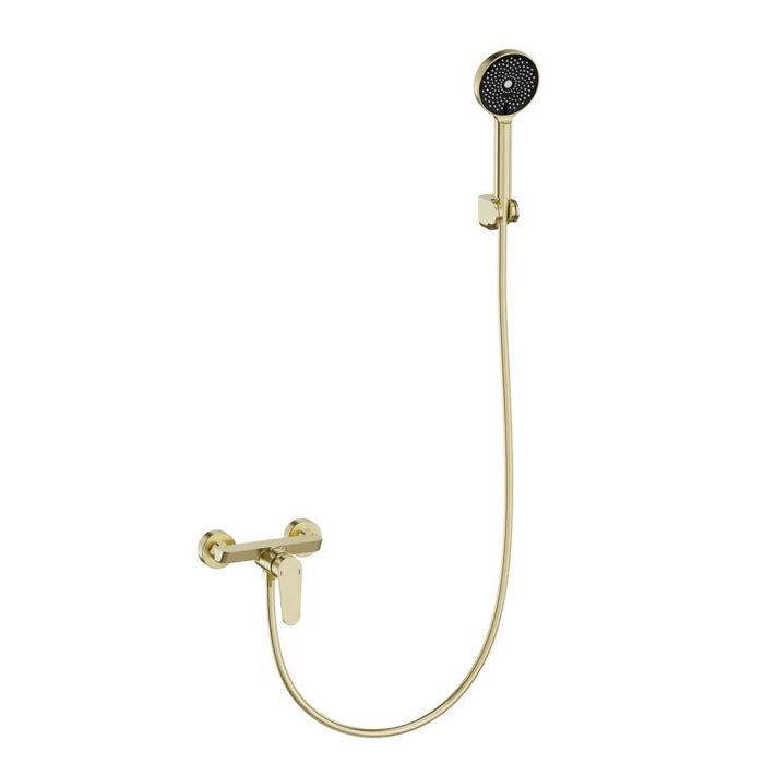 Leo Gold Single Function Exposed Shower Set