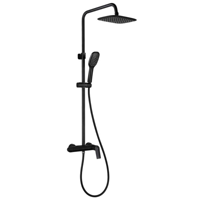 Alma Black Brass Exposed Shower Set