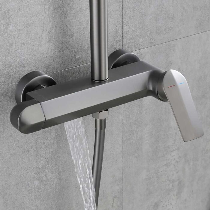 Alma Gun Gary Brass Exposed Shower Set - Image 2