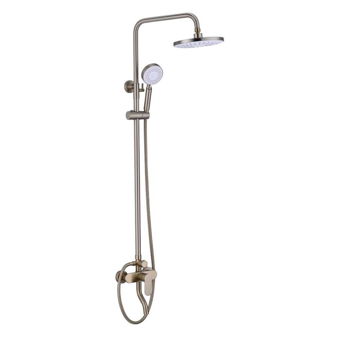 Luna Gold Brass Exposed Shower Set