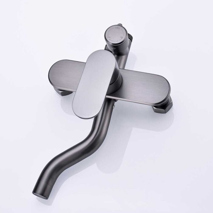 Luna Gun Gary Brass Exposed Shower Set - Image 9