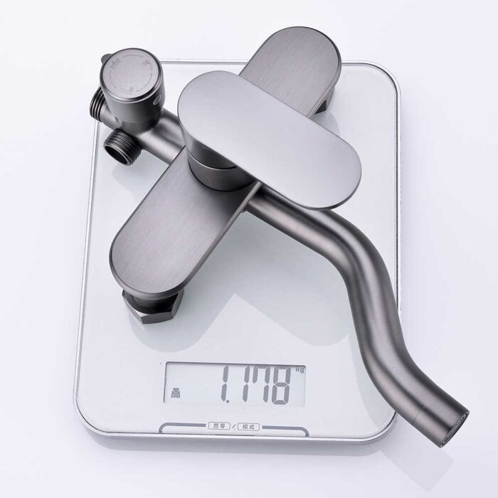 Luna Gun Gary Brass Exposed Shower Set - Image 11