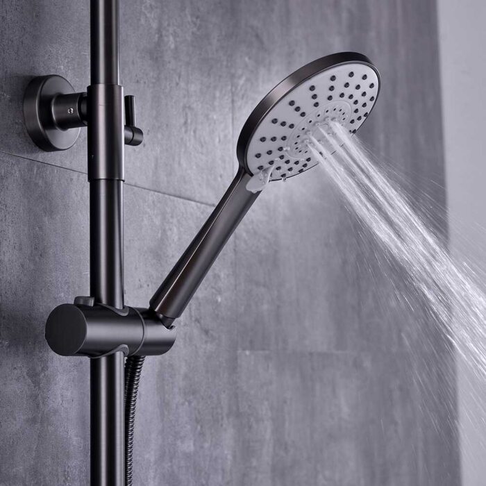 Luna Gun Gary Brass Exposed Shower Set - Image 6